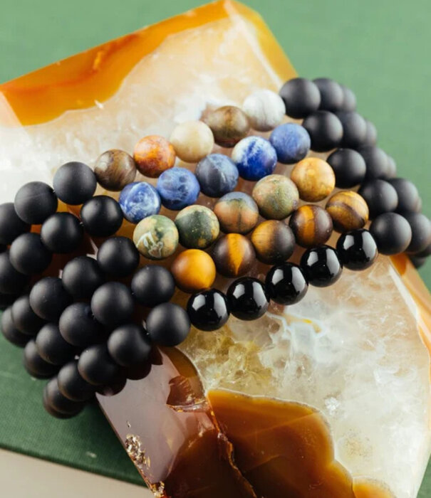 SoulKu Men's Bracelet Sodalite, Fearless