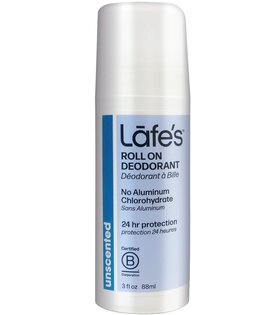 Lafe's Roll-on Deodorant, Hemp, Unscented, 3oz.