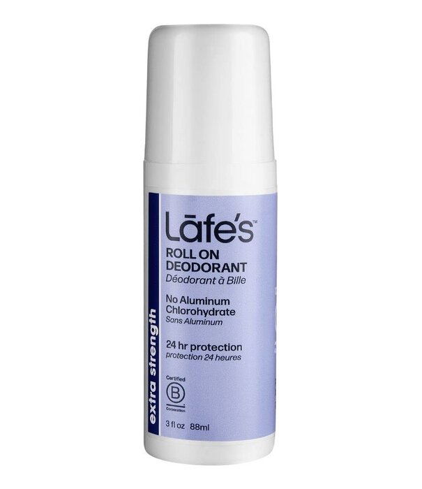 Lafe's Natural Hemp Roll On Deodorant Extra Strength, 3oz.
