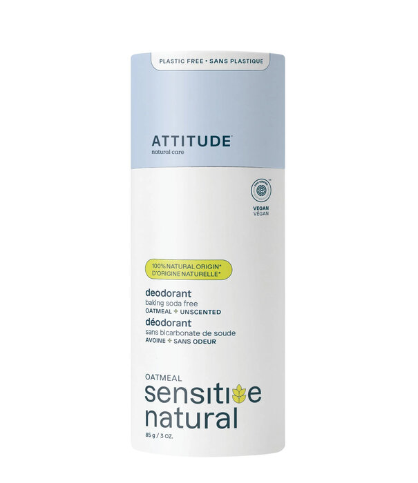 Attitude Deodorant, Sensitive, Unscented, 3oz. -T