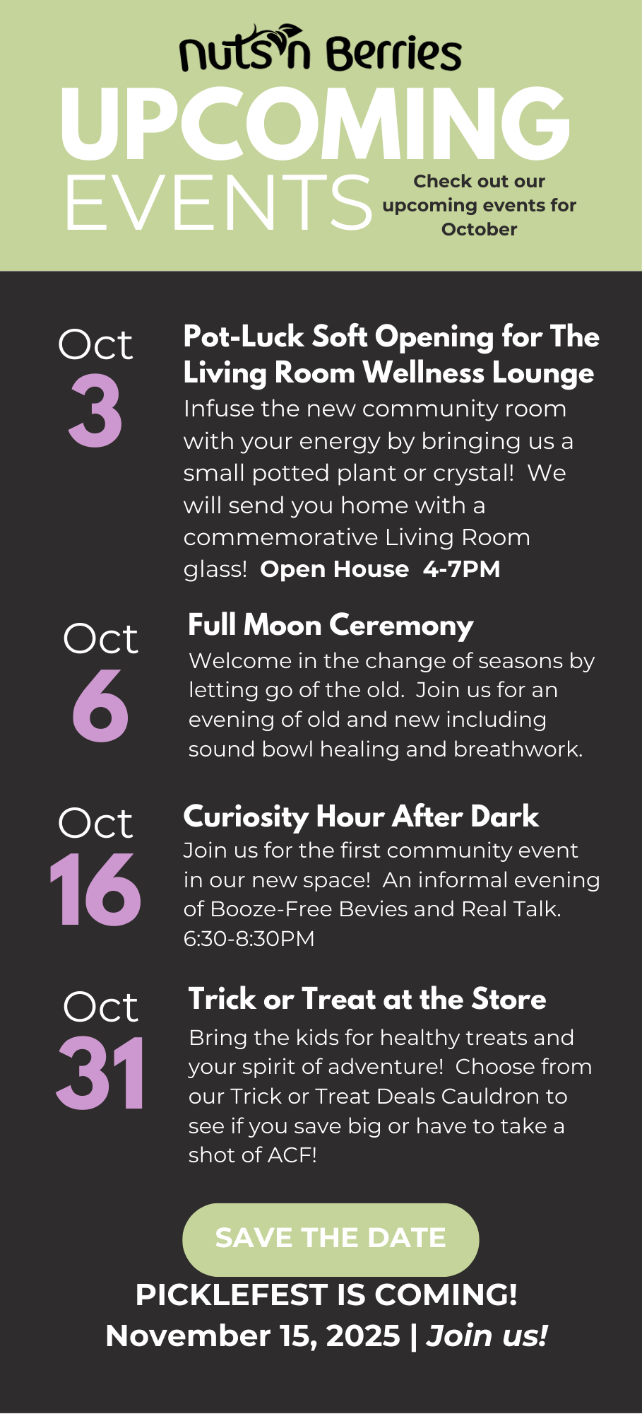 October Events