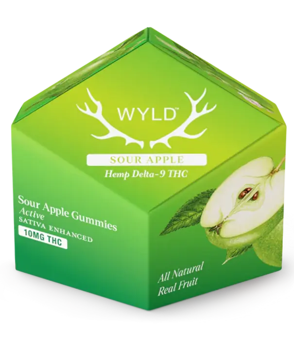 WYLD Wyld Gummies Sour Apple, 10mg THC, 10ct