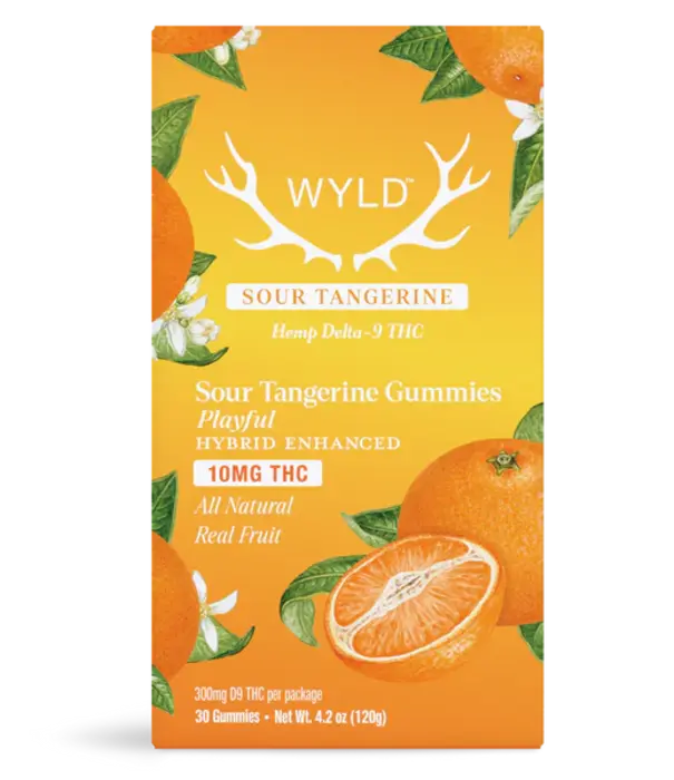 WYLD Wyld Gummies Sour Tangerine, 10mg THC, Hybrid, 30ct