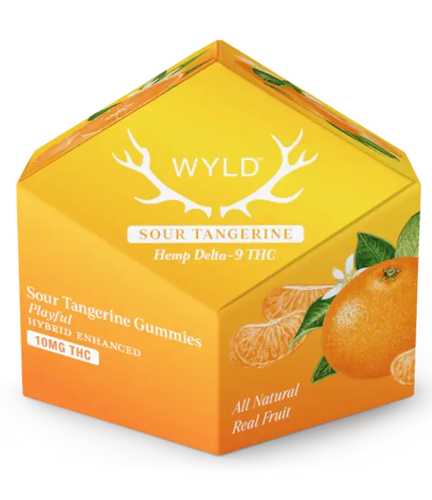 WYLD Wyld Gummies Sour Tangerine, 10mg THC, Hybrid, 10ct