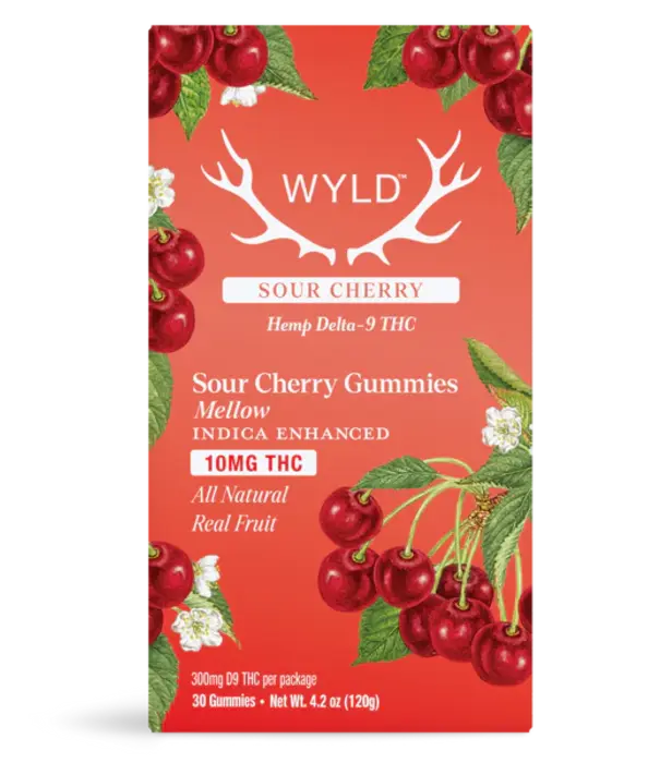 WYLD Wyld Gummies Sour Cherry, 10mg THC, 30ct
