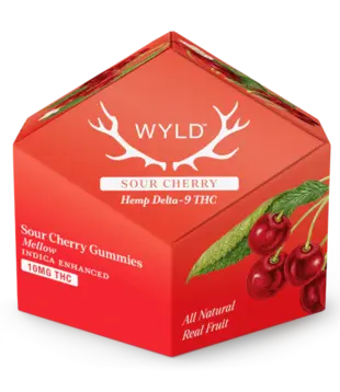 Wyld Gummies Sour Cherry, 10mg THC, 10ct