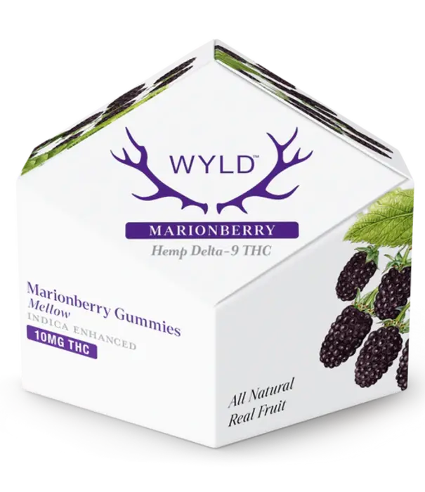 WYLD Wyld Gummies Marionberry, 10mg THC, Indica, 10ct