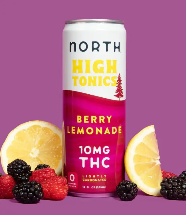 North High Tonics Berry Lemonade, 10mg THC, 12oz, 4pk