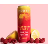 North Higher Vibes 5mg Raspberry Lemon, 12oz, 4pk
