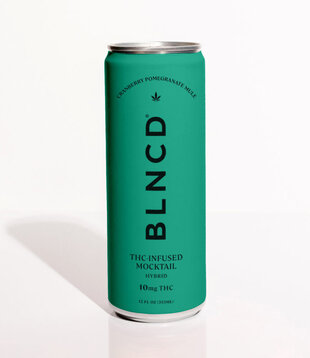 BLNCD THC Mocktail, Cranberry Pomegranate Mule, 10mg THC, 12oz, 4pk