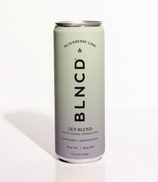 BLNCD Zen Blend, Blackberry Lime THC Elixir, 5mg, 4pk