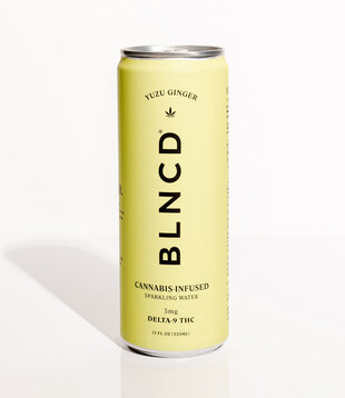 BLNCD Sparkling Water, Yuzu Ginger, 5mg THC, 4pk