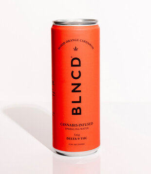 BLNCD Sparkling Water, Blood Orange, 5mg THC, 4pk
