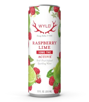 Wyld Raspberry Lime, 10mg THC, 12oz, 4pk
