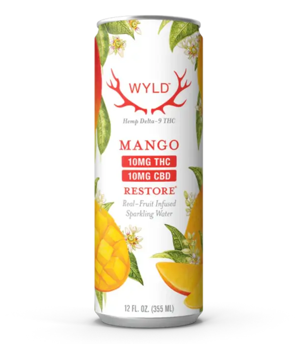 Wyld Mango, 10mg THC, 12oz, 4pk