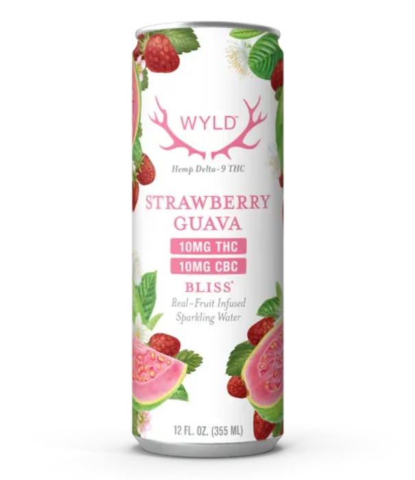 Wyld Strawberry Guava, 10mg THC, 12oz, 4pk