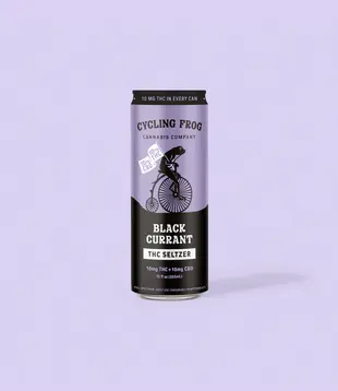 Cycling Frog, 10mg Black Currant THC Seltzer 12oz, 6pk