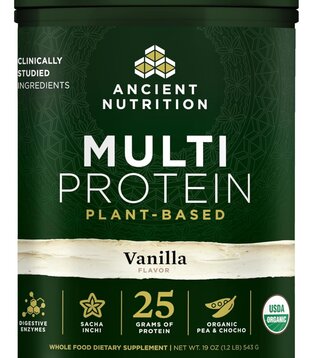 Ancient Nutrition Multi Protein, Plant, Vanilla Bean, 15srv