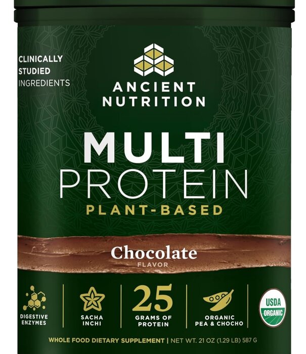 Ancient Nutrition Ancient Nutrition Multi Protein, Plant, Milk Chocolate, 15srv