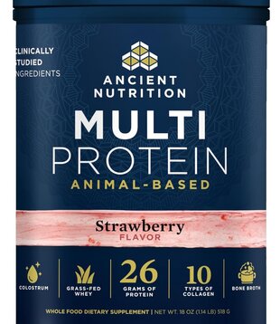 Ancient Nutrition Multi Protein, Animal, Strawberry, 15srv