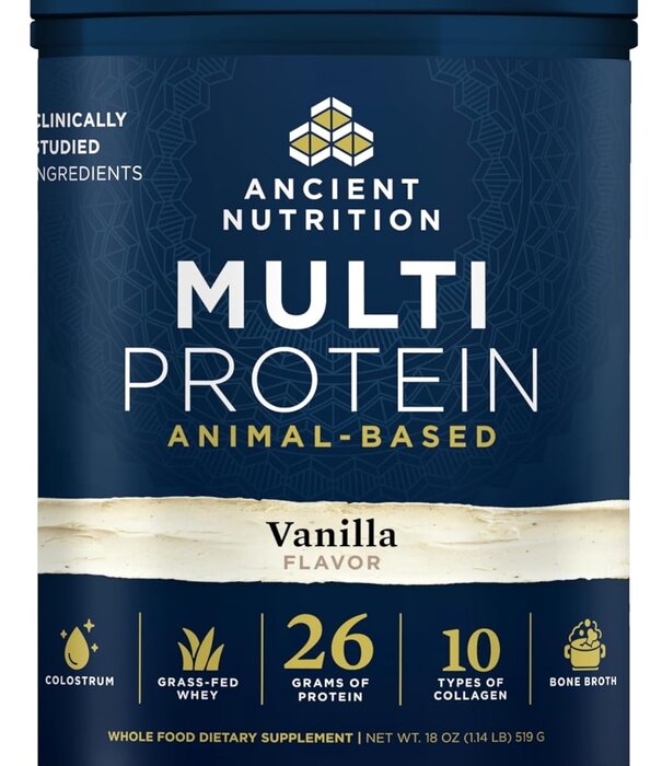 Ancient Nutrition Ancient Nutrition Multi Protein, Animal, Vanilla, 15srv