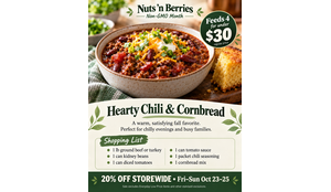 5 Family Dinners for $30