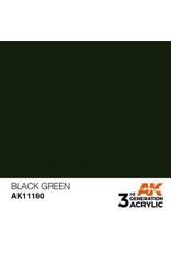 AK Interactive 3RD GEN ACRYLIC BLACK GREEN 17ML