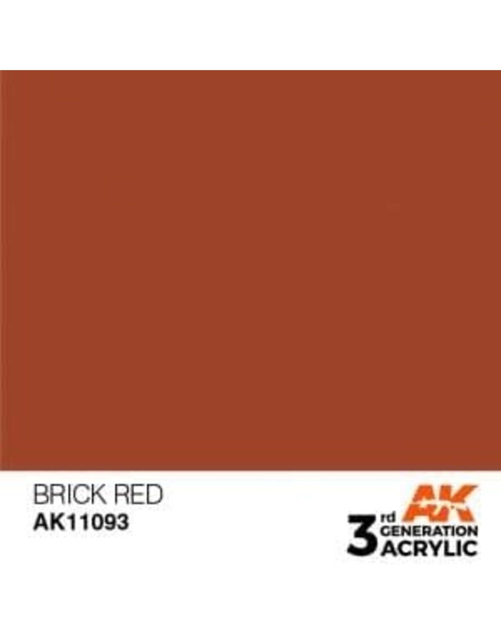 AK Interactive 3RD GEN ACRYLIC BRICK RED 17ML