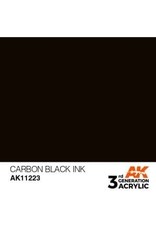AK Interactive 3RD GEN ACRYLIC CARBON BLACK INK 17ML