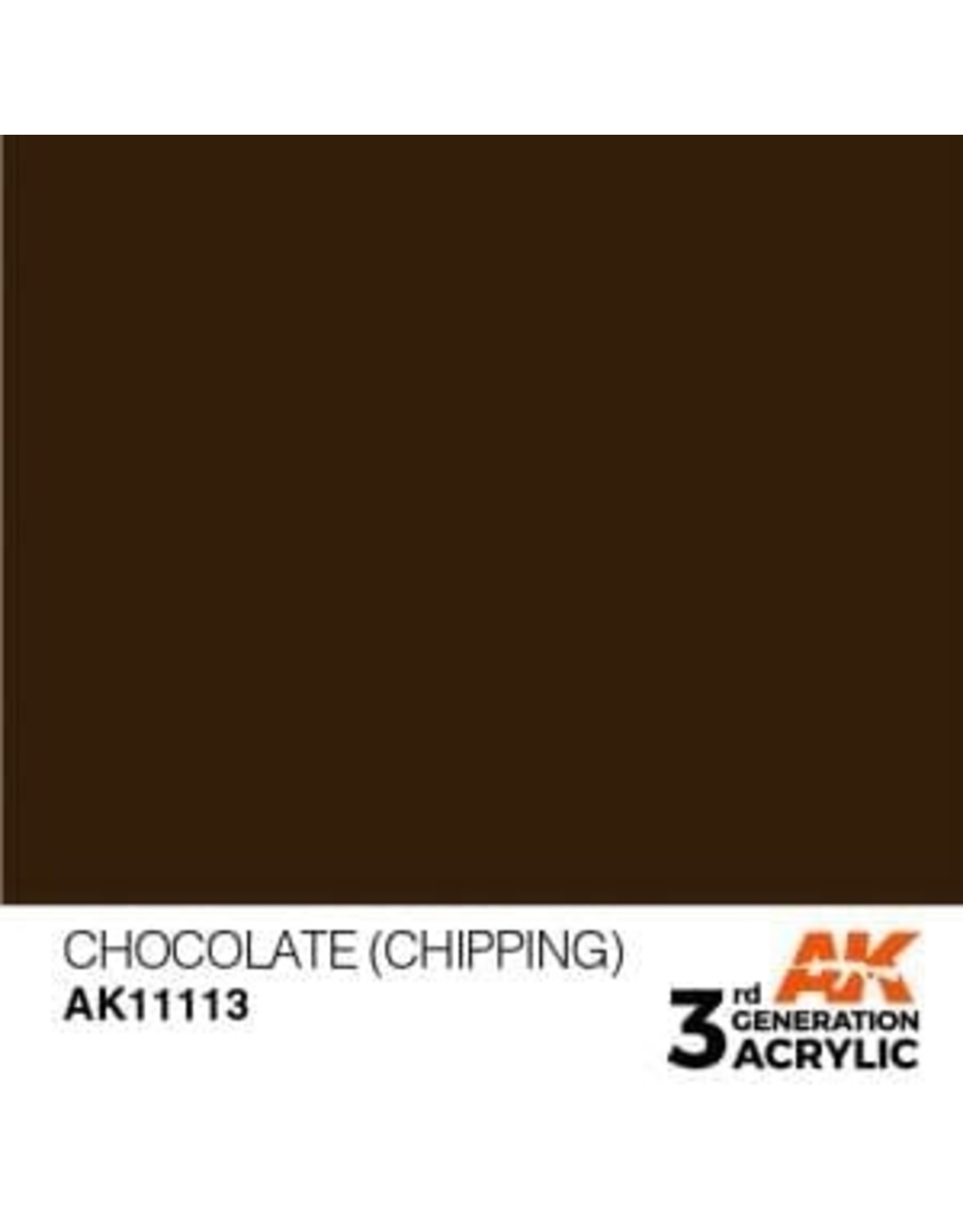 AK Interactive 3RD GEN ACRYLIC CHOCOLATE 17ML