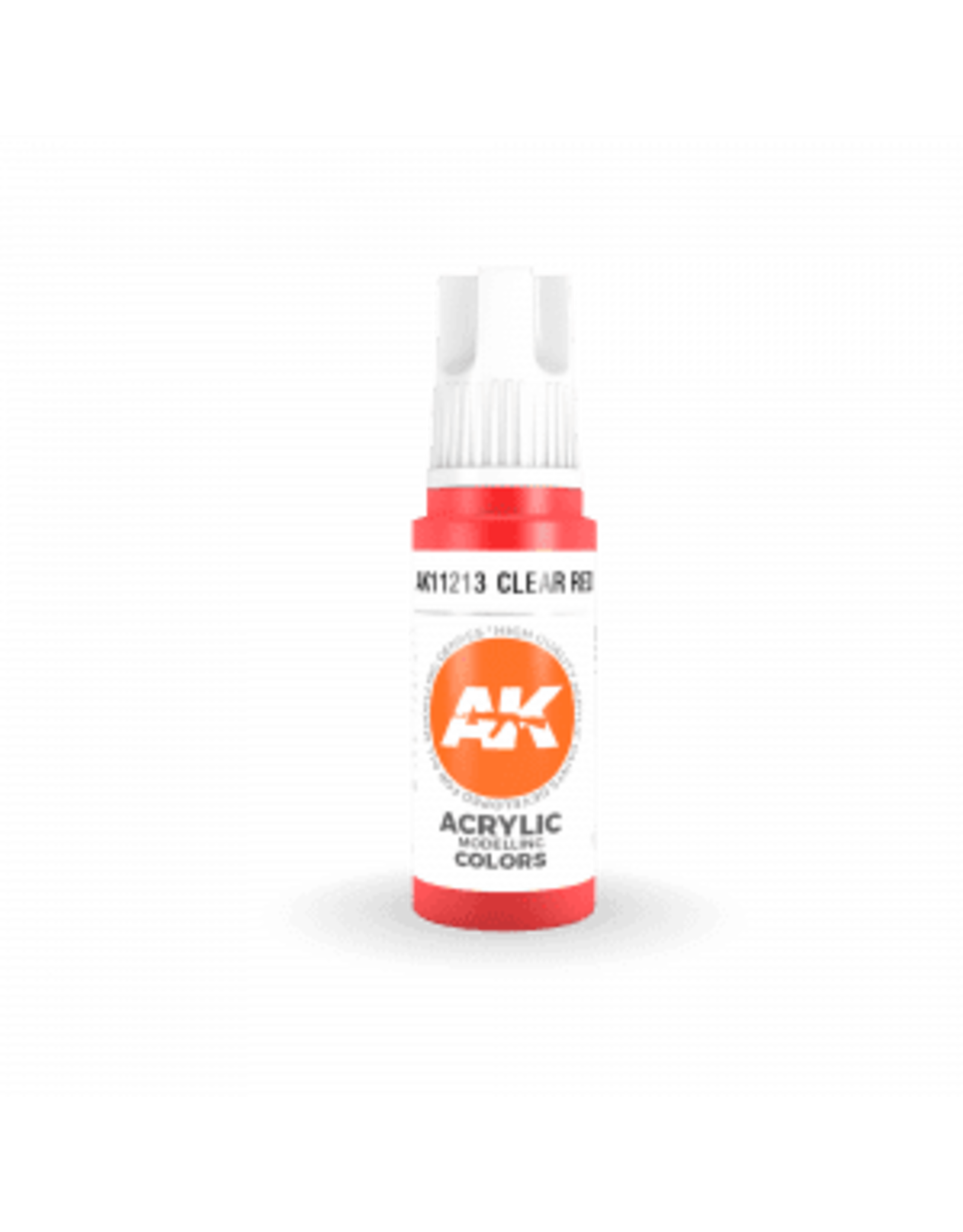 AK Interactive 3RD GEN ACRYLIC CLEAR RED 17ML