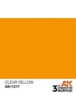AK Interactive 3RD GEN ACRYLIC CLEAR YELLOW 17ML