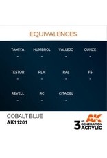 AK Interactive 3RD GEN ACRYLIC COBALT BLUE 17ML