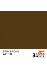 AK Interactive 3RD GEN ACRYLIC DARK BROWN 17ML
