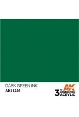 AK Interactive 3RD GEN ACRYLIC DARK GREEN INK 17ML