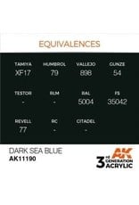 AK Interactive 3RD GEN ACRYLIC DARK SEA BLUE 17ML