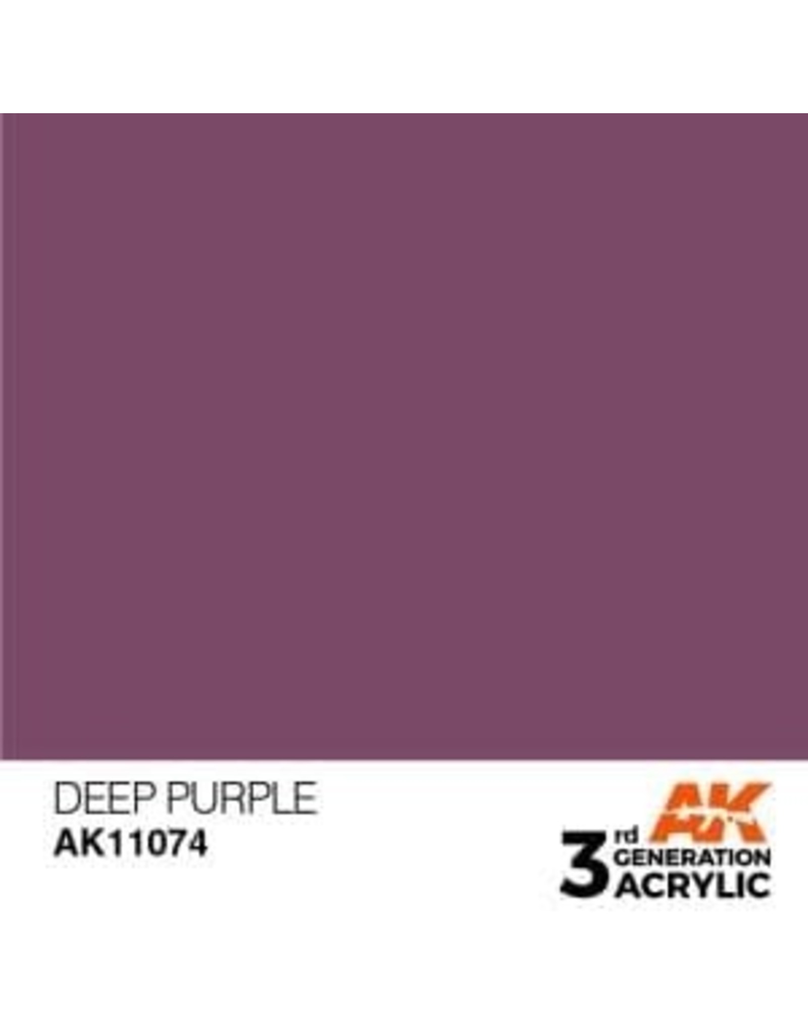 AK Interactive 3RD GEN ACRYLIC DEEP PURPLE 17ML