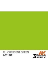 AK Interactive 3RD GEN ACRYLIC FLUORESCENT GREEN 17ML