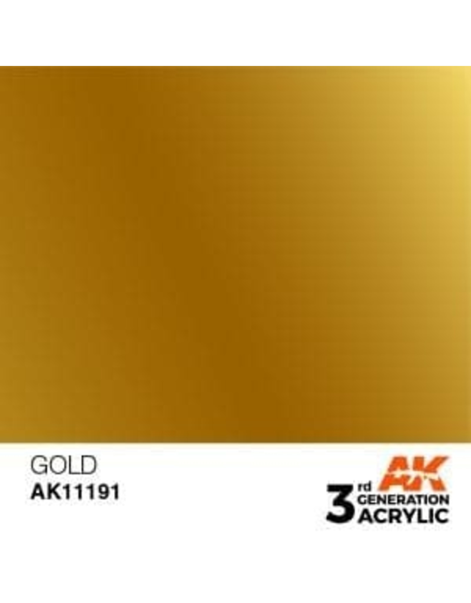 AK Interactive 3RD GEN ACRYLIC GOLD 17ML