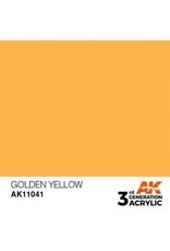 AK Interactive 3RD GEN ACRYLIC GOLDEN YELLOW 17ML