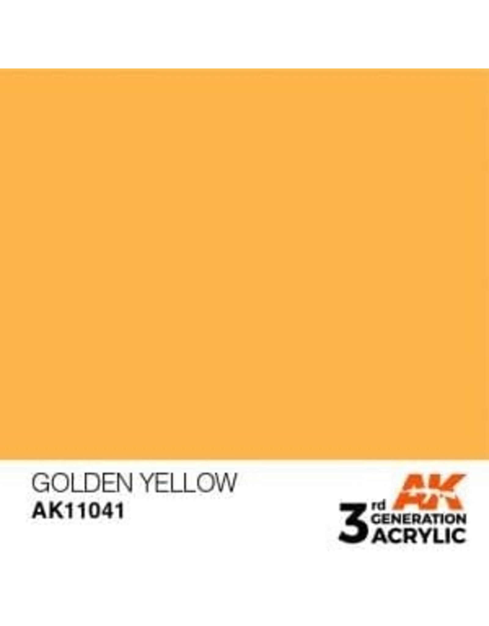 AK Interactive 3RD GEN ACRYLIC GOLDEN YELLOW 17ML