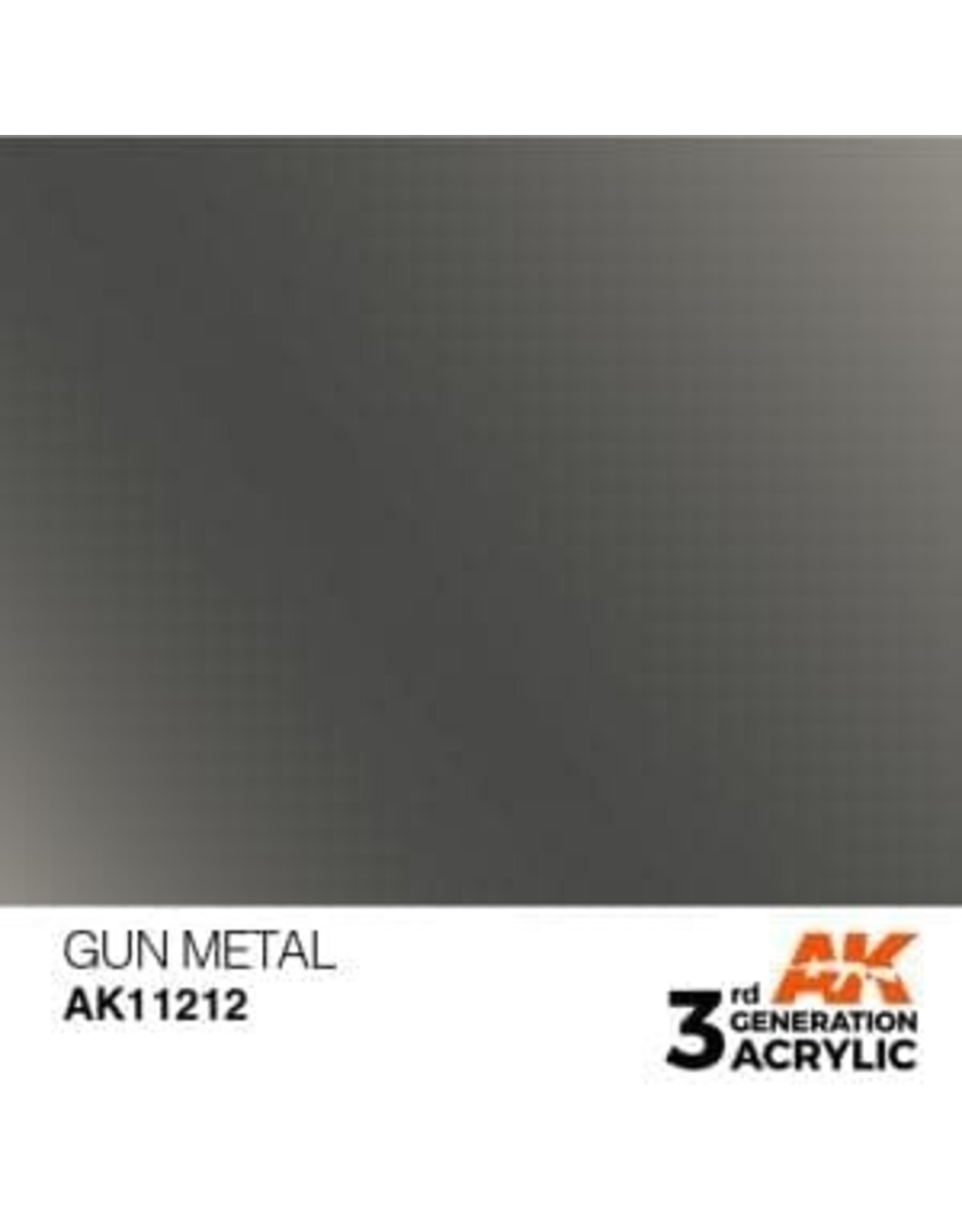 AK Interactive 3RD GEN ACRYLIC GUN METAL 17ML