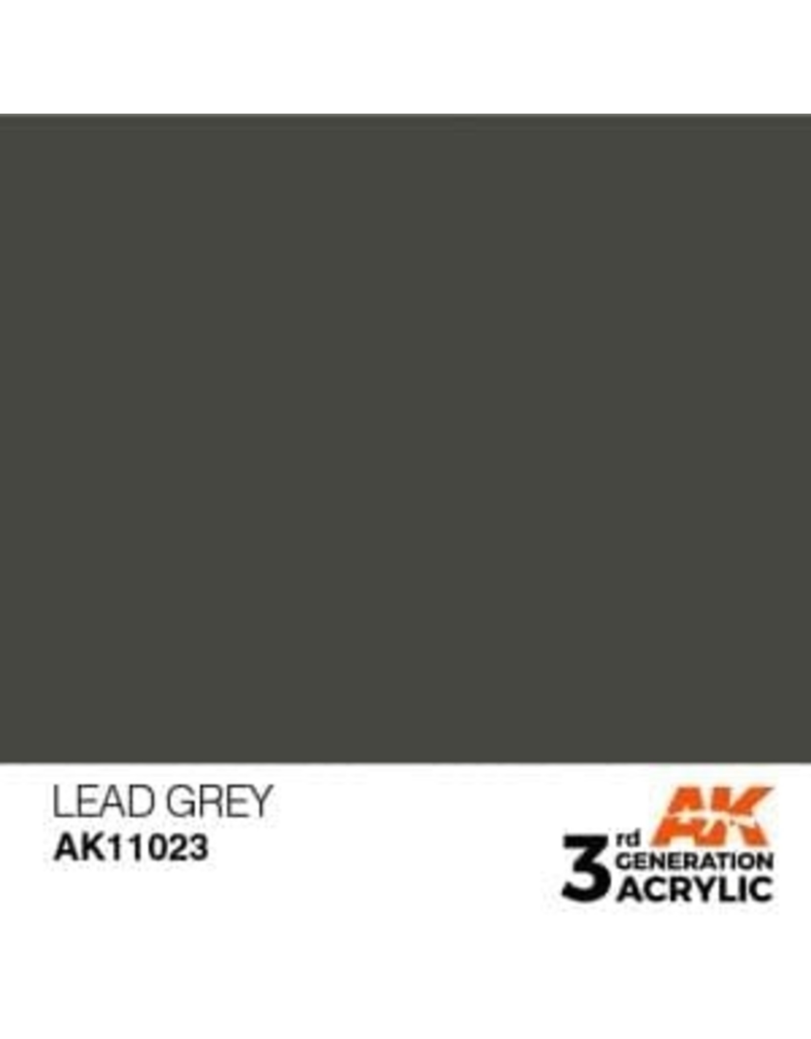AK Interactive 3RD GEN ACRYLIC LEAD GREY 17ML