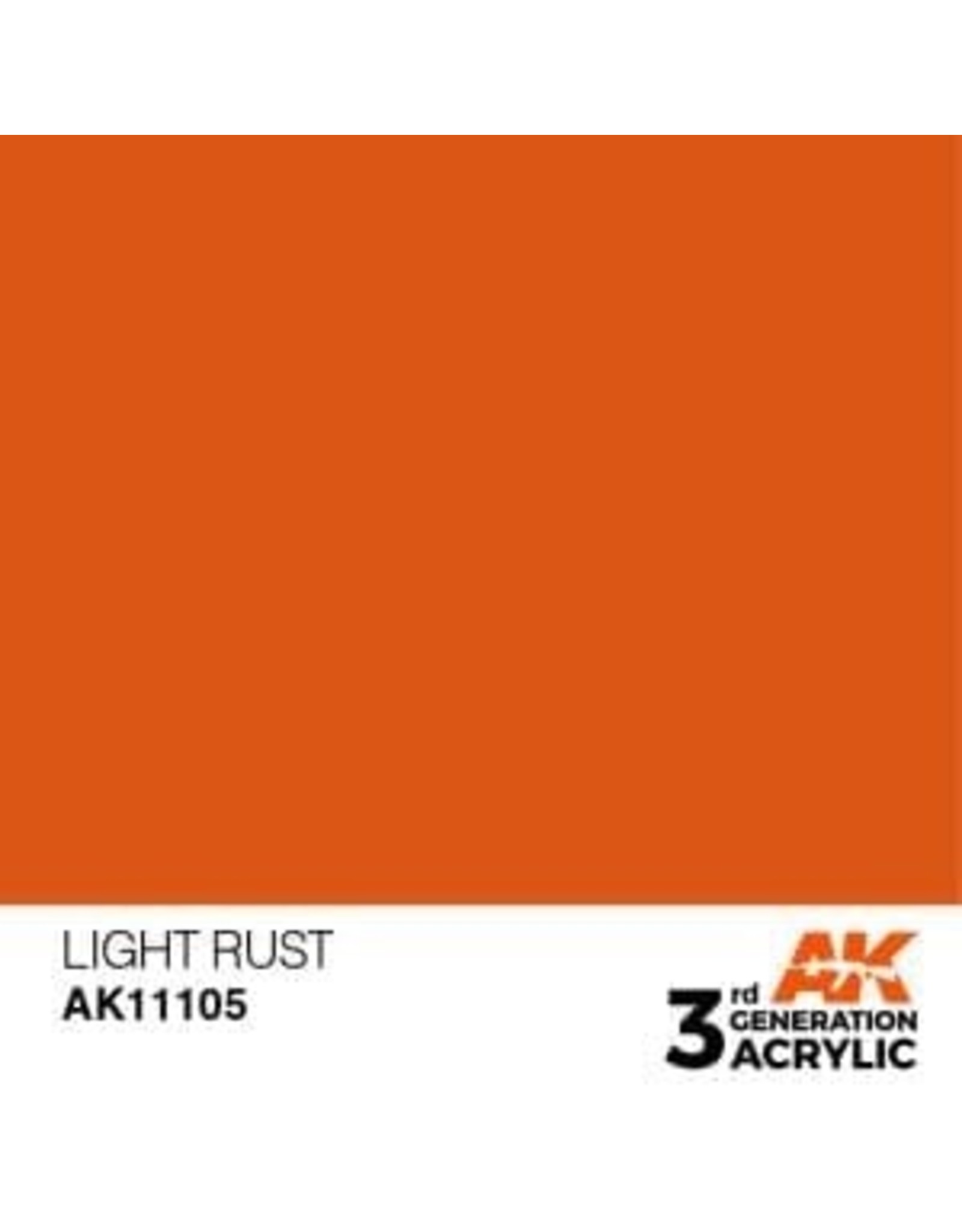 AK Interactive 3RD GEN ACRYLIC LIGHT RUST 17ML