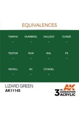 AK Interactive 3RD GEN ACRYLIC LIZARD GREEN 17ML
