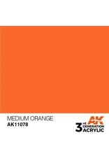 AK Interactive 3RD GEN ACRYLIC MEDIUM ORANGE 17ML