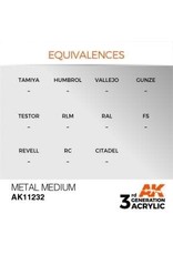 AK Interactive 3RD GEN ACRYLIC METAL MEDIUM 17ML