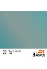 AK Interactive 3RD GEN ACRYLIC METALLIC BLUE 17ML