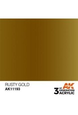 AK Interactive 3RD GEN ACRYLIC RUSTY GOLD 17ML