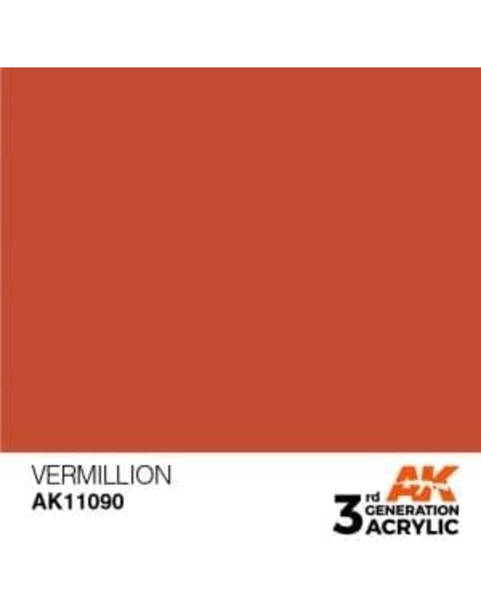 AK Interactive 3RD GEN ACRYLIC VERMILLION 17ML